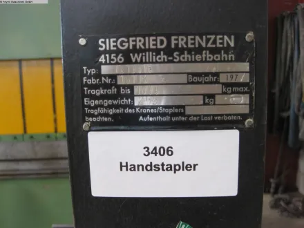 Frenzen, Willich TB10016 Gabelhubwagen Hand – RESALE