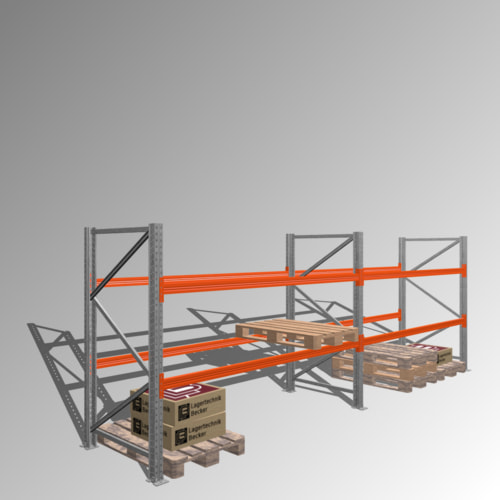 Palettenregal - 2000 x 5700 x 1100 mm - 3 t