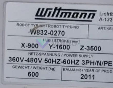 Wittmann W832-0270 Kartesischer Roboter – RESALE