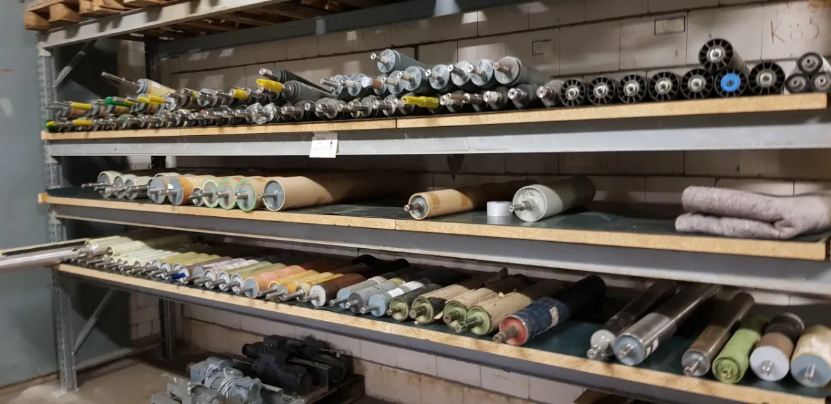 Antriebsrollen, Umlenkrollen, Förderbänder, Gurtku