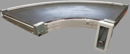 Transnorm TS 1600-105 FH2 90°-1300-1100-IR900 Kurvengurtförderer Gurtkurvenförderer rechts Gurtk – RESALE