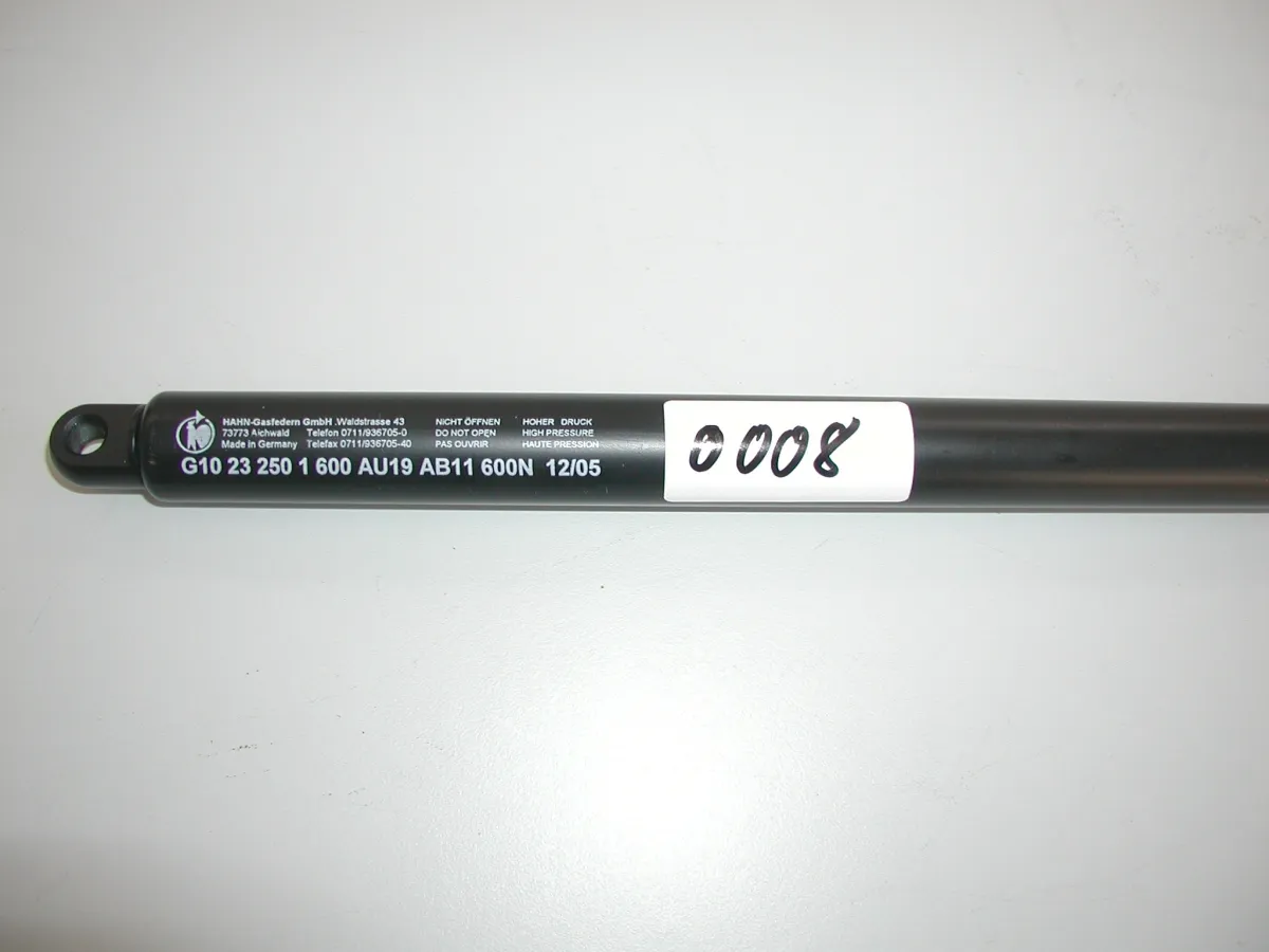 Gasdruckfeder G10 23 250 1 600 AU19 AB11 600N 12/0