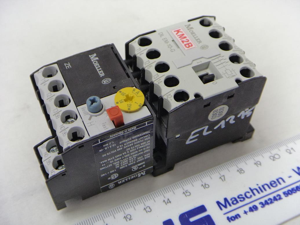 Moeller Leistungsschütz mit Motorschutzrelais DIL EM-10-G