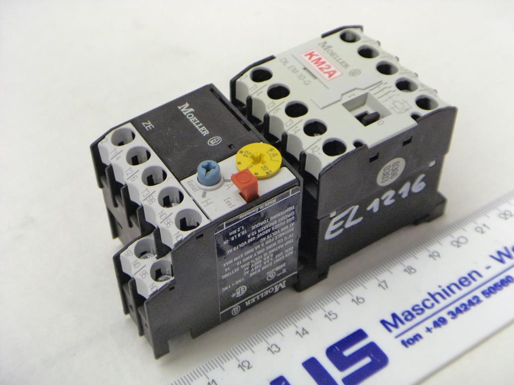 Moeller Leistungsschütz mit Motorschutzrelais DIL EM-10-G