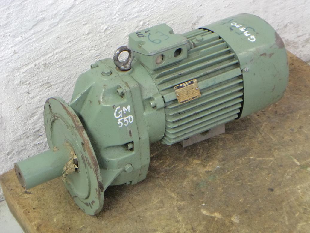 VEM Getriebemotor mit Bremse 1,3/2,2 kW, 160/315 U/min