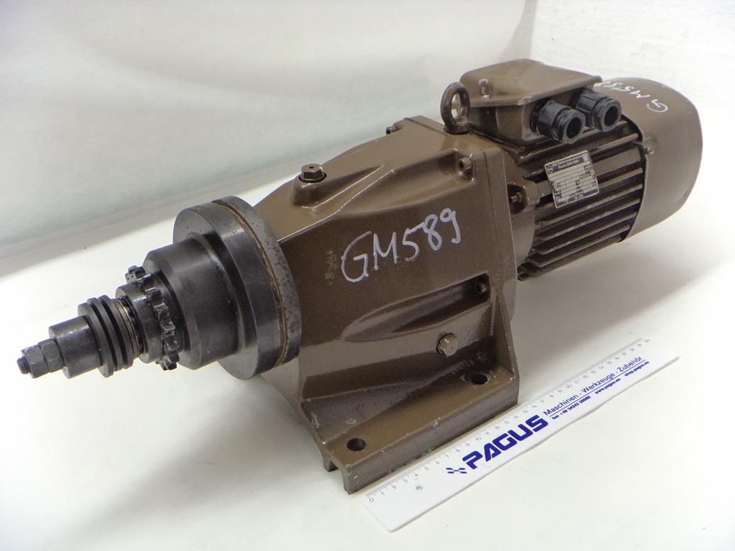 VEM Getriebemotor mit Bremse 0,22/0,4 kW, 25/50 U/min