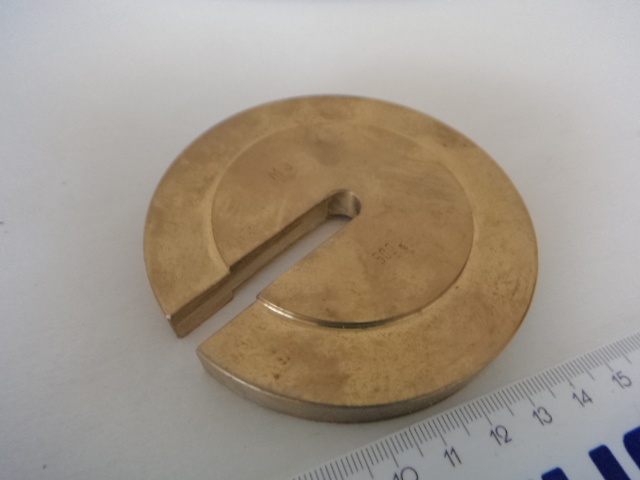Schlitzgewichte Messing 500g M3 (2 Stk.)