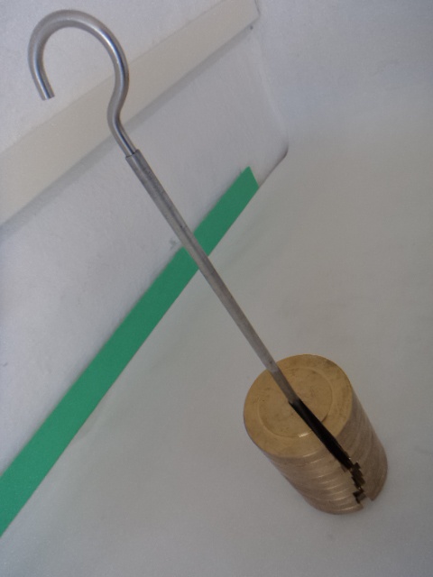 Schlitzgewicht-Trägerstange + Messing 500g M3 (10