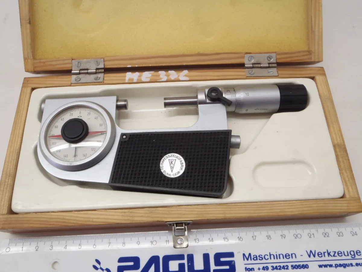 Feinmeßwerkzeuge Suhl Bügelfeinzeiger (Passameter) 25 - 50 mm
