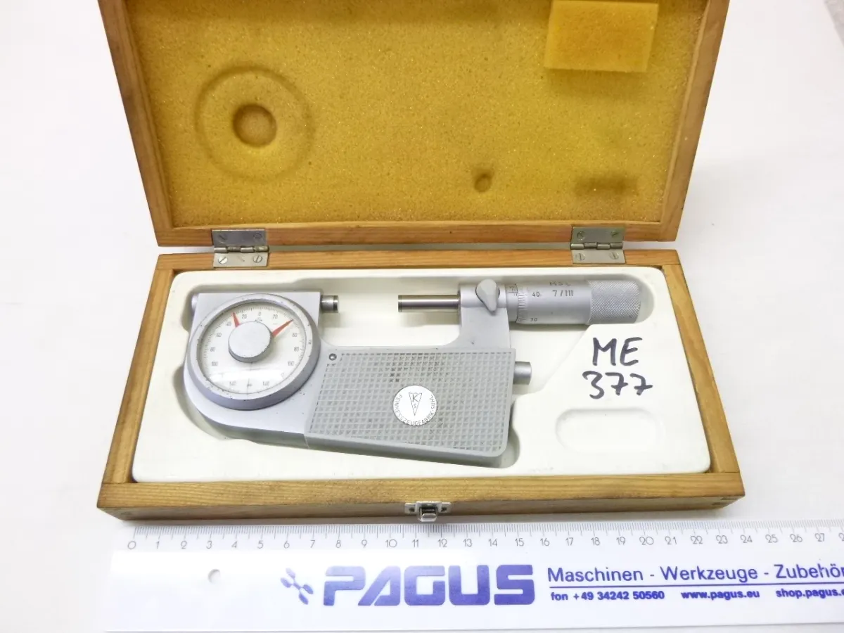 Feinmeßwerkzeuge Suhl Bügelfeinzeiger (Passameter) 25 - 50 mm