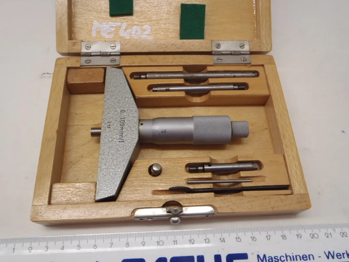 Feinmeßwerkzeuge Suhl Tiefenmessschraube 0 - 100 mm