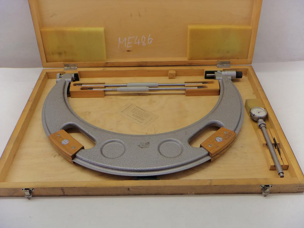 Feinmeßwerkzeuge Suhl Bügelmessschraube mit Uhr 300 - 400 mm