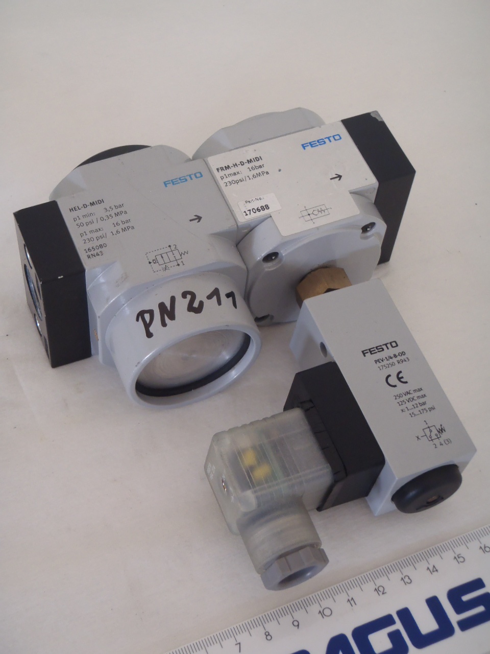 Festo Pneumatikeinheit HEL-D-MIDI, PEV-1/4-B-0D