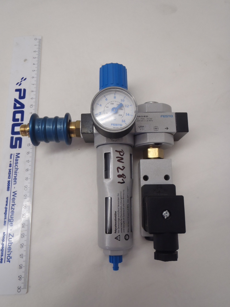 Festo Filter-Regelventil mit Druckschalter LFR-1/4-D-MIN
