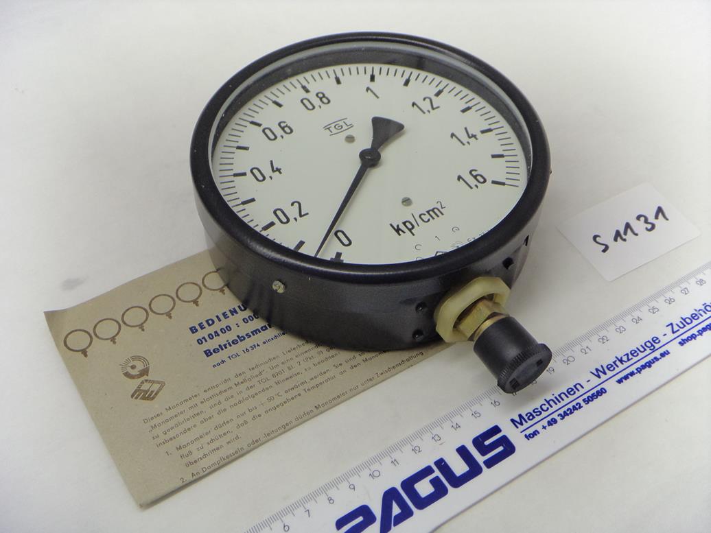 Manometer 0 - 1,6 bar
