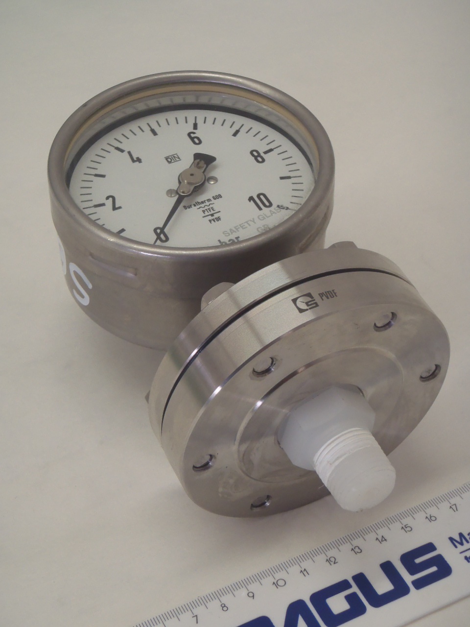 Plattenfeder Manometer