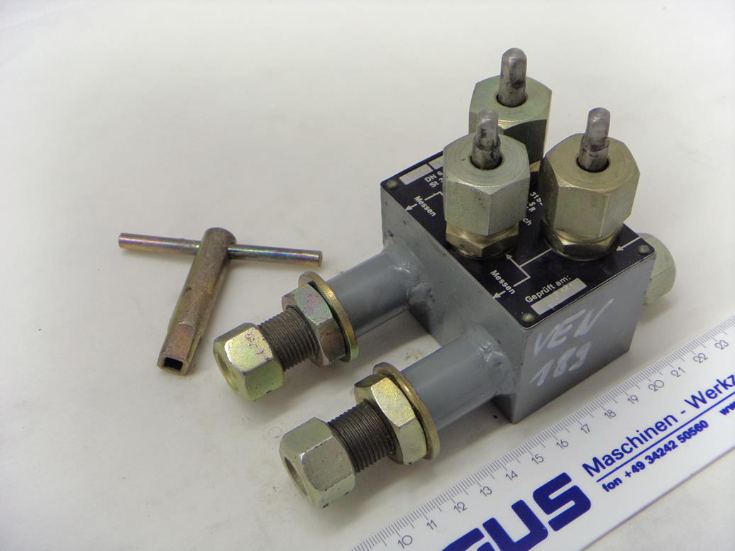 Ventilblock für Differenzdruckmessung TGL 31529