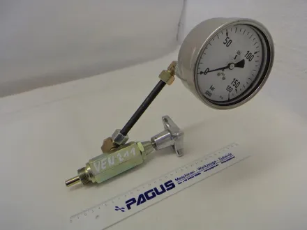 Manometer mit Absperrventil 160 bar – RESALE