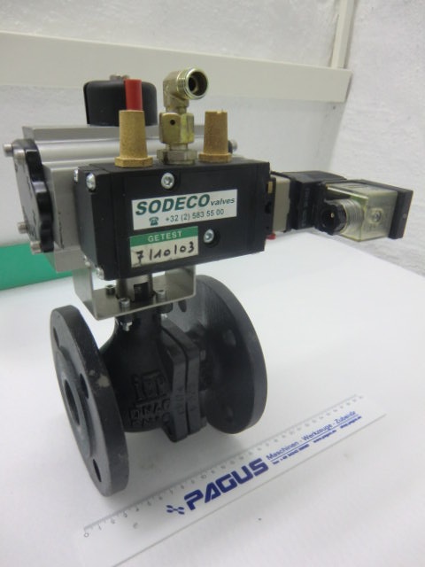 Flanschkugelhahn elektropneumatisch DN40 PN16