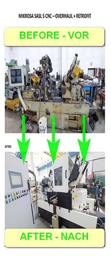 Mikrosa SASL 5 CNC retrofit 5 axis ... Spitzenlosschleifmaschinen – RESALE