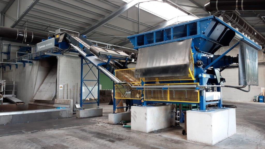 Husmann single-shaft crusher + Gunther MULTISTAR 2-SE star Recycling