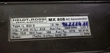 Heldt Rossi L833S Motor – RESALE