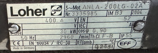 Loher ANLA200LG02A Motor