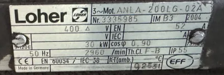 Loher ANLA200LG02A Motor – RESALE