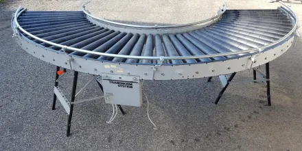 Transnorm 180°-770-700 IR800 Rollenkurvenförderer rechts – RESALE