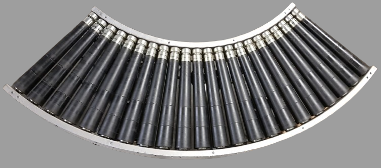 Dematic 90°-600-540 IR765 Rollenkurve rechts mit Bremse