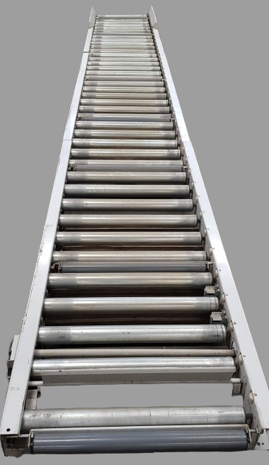 Ullmann Fördertechnik 7500-1000-840 Palettenrollenbahn Staurollenbahn Paletten Halbpal – RESALE