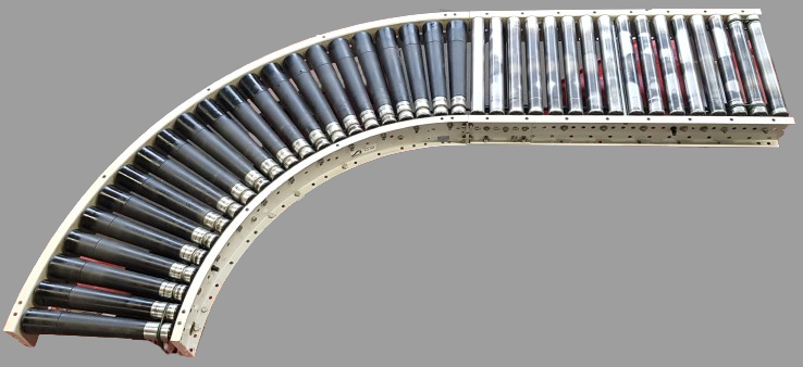 Dematic 1000-90°-500-440 IR795 Rollenkurve rechts mit Geradstück