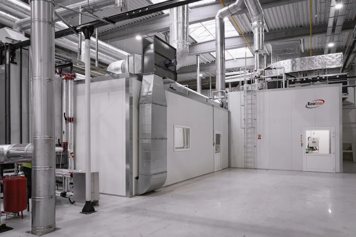 Ecoline Automatic Powder Coating line Pulverbeschichtungsanlage