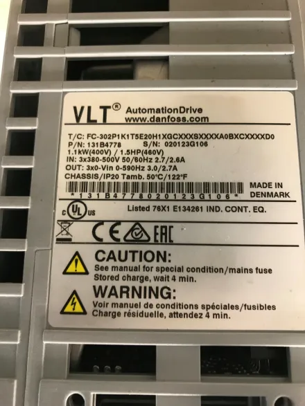 Danfoss FC302 Frequenzumrichter  - 0,75 KW, 1,1 KW, – RESALE