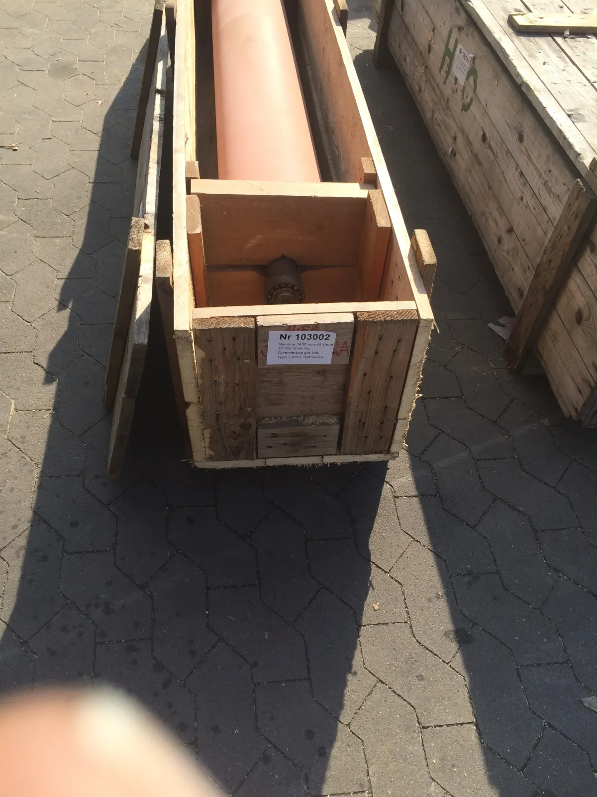 Giardina 1450 mm 40 shore 10 Gummierung Lack-Ersatzwalzen