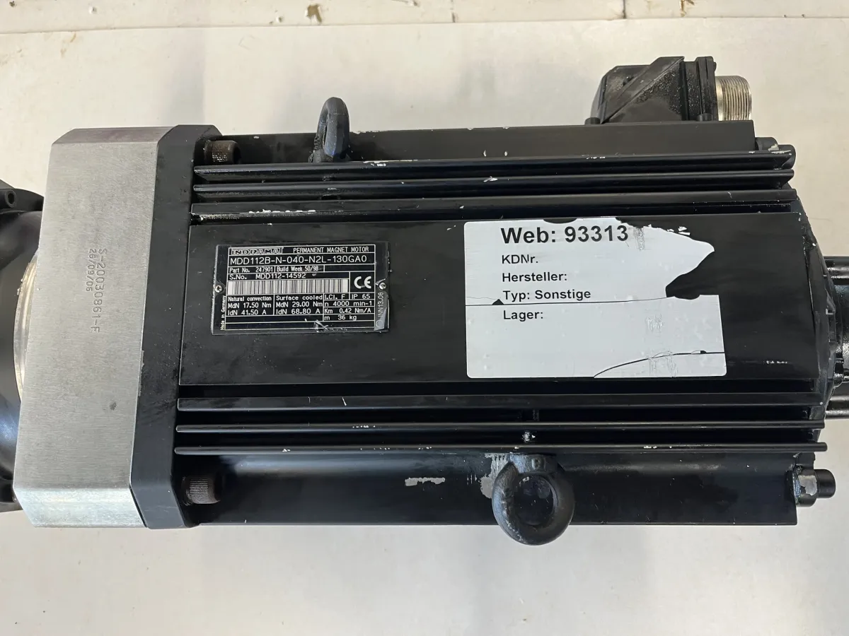 Indramat Permanent Magnetmotor MDD112B-N-040-N2L-130GA0 Motoren und Getriebe