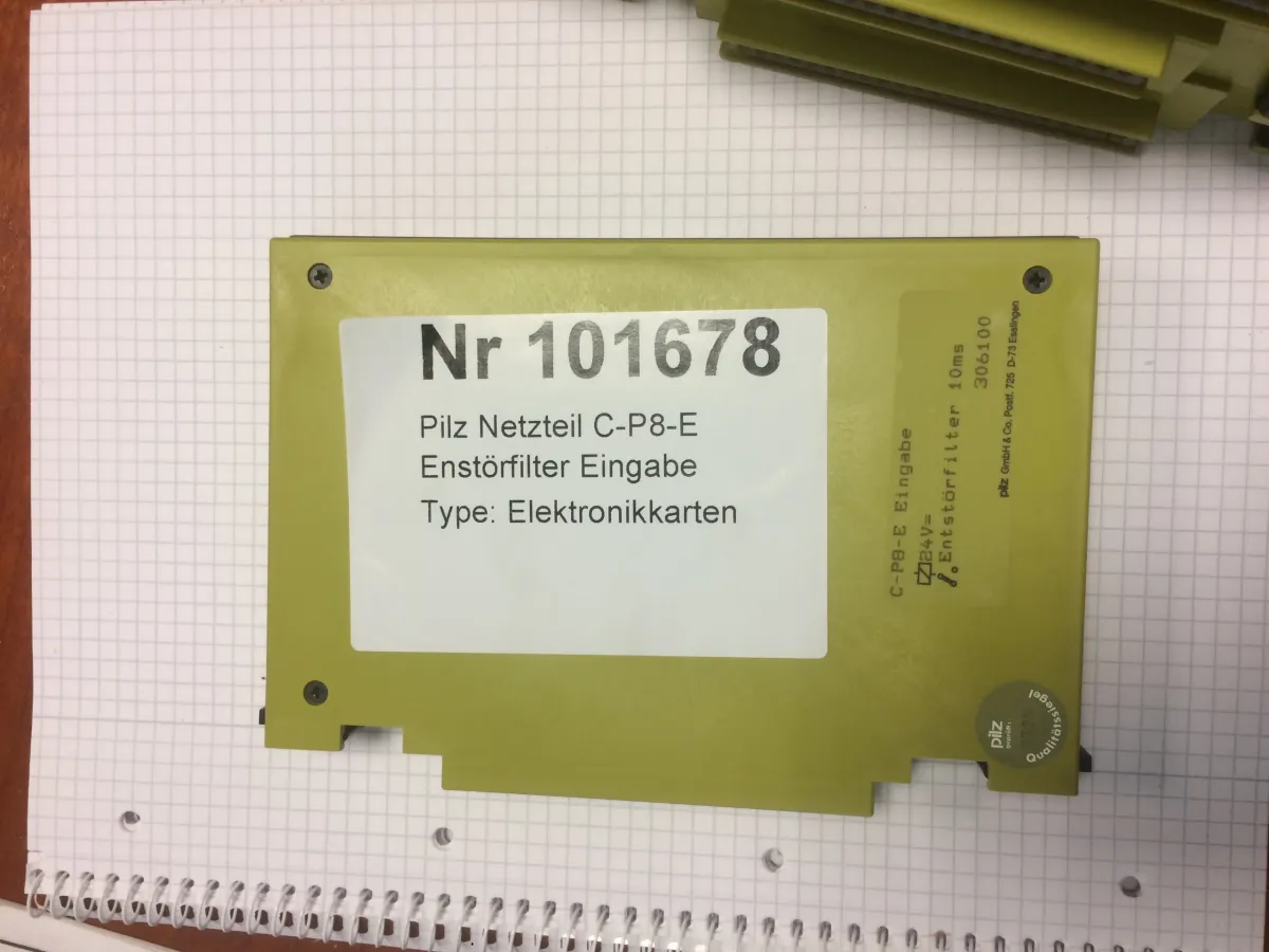 Pilz Netzteil C-P8-E Enstörfilter Eingabe Elektronikkarten