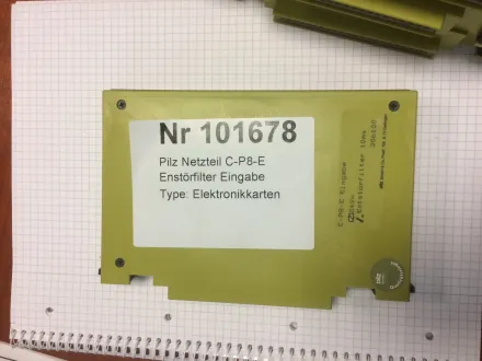 Pilz Netzteil C-P8-E Enstörfilter Eingabe Elektronikkarten – RESALE