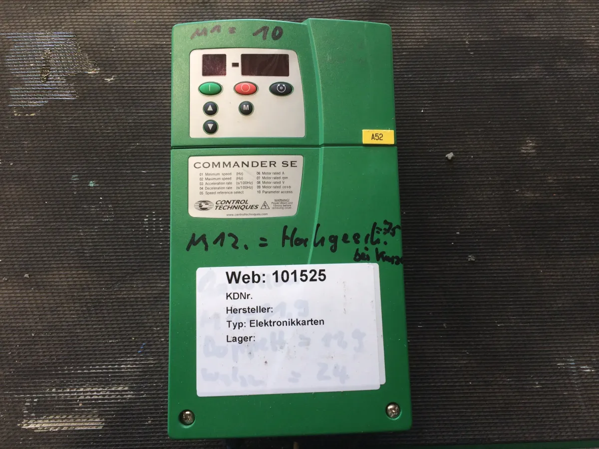 Commander SE Freuenzumrichter 2,2 kw Elektronikkarten