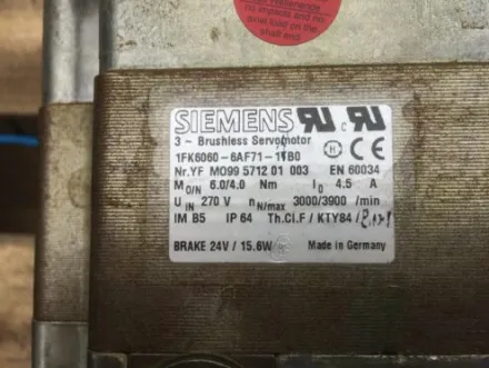 Siemens Synchron-Servomotor 1FK6 Motoren und Getriebe – RESALE