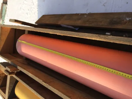 Bürkle Lackauftragswalze 1416 mm shore 40 gebraucht Ersat Lack-Ersatzwalzen – RESALE