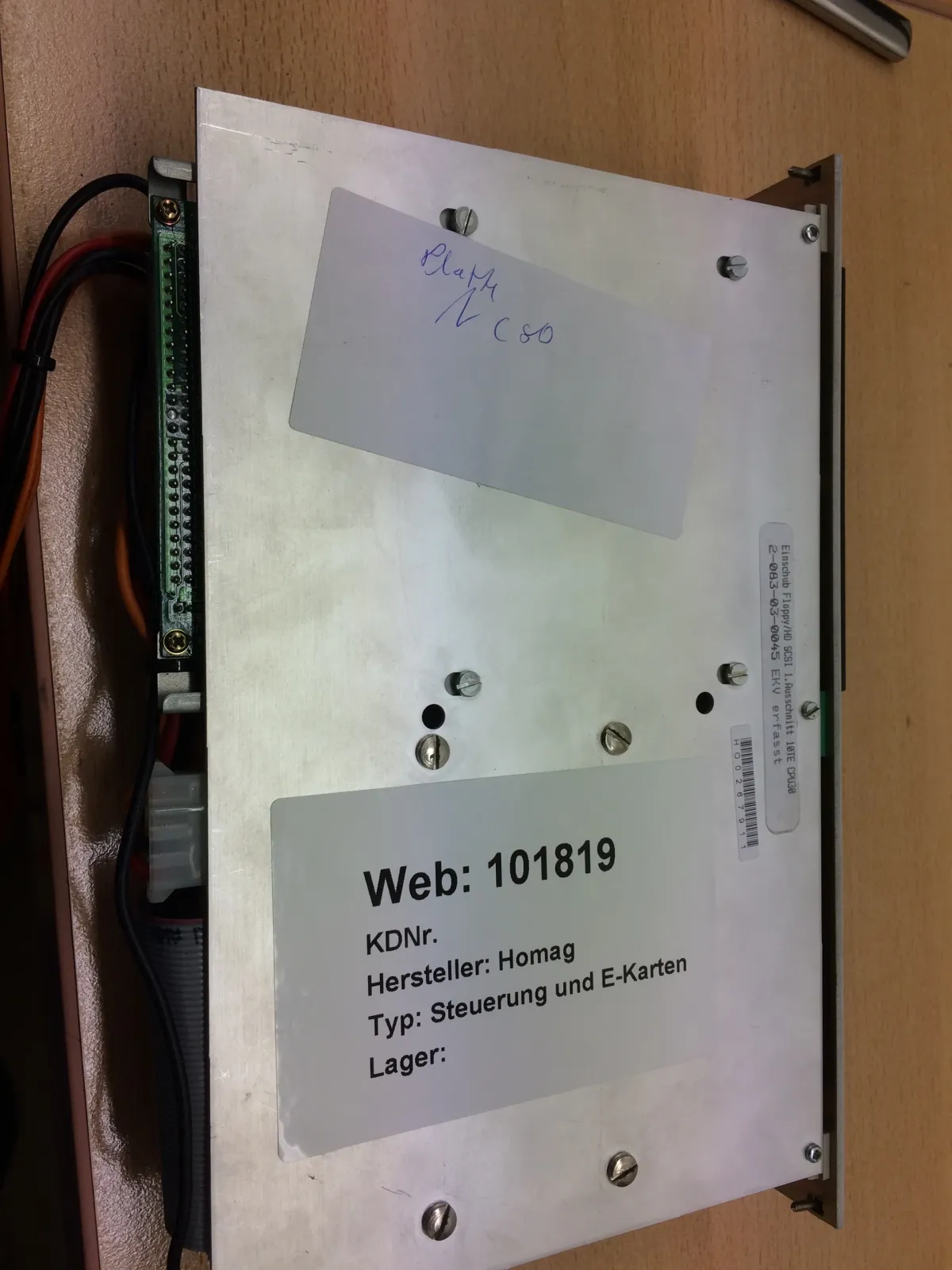Homag Floppy Steuerung und E-Karten