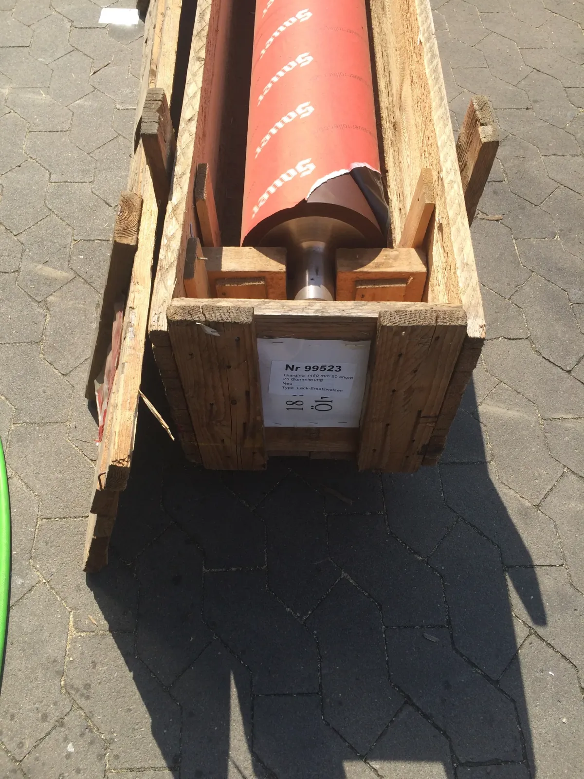 Giardina 1450 mm 20 shore 25 Gummierung Neu Lack-Ersatzwalzen