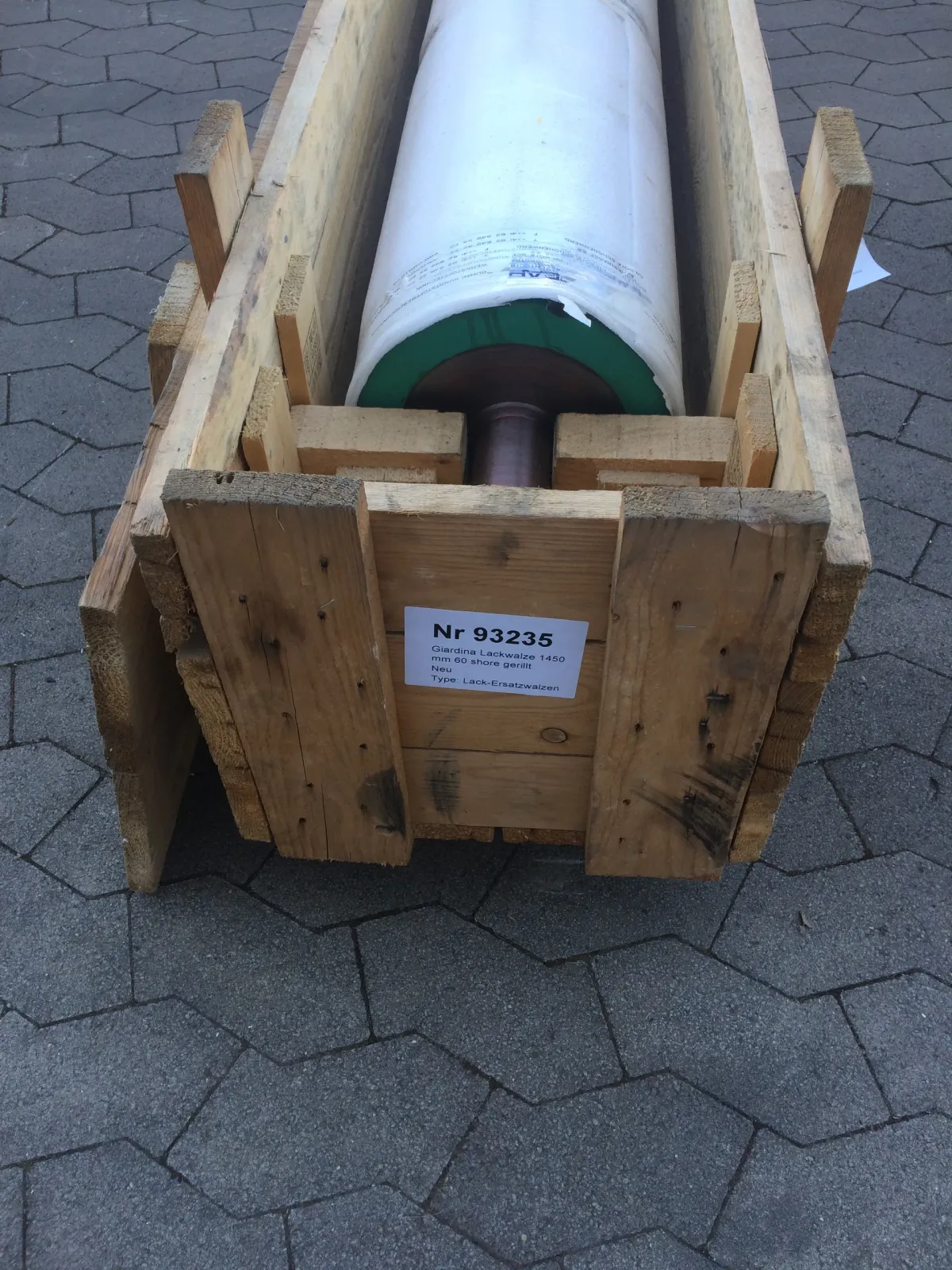 Giardina Lackwalze 1450 mm 60 shore gerillt Neu Lack-Ersatzwalzen