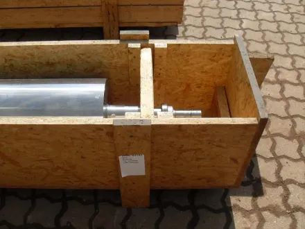 Bürkle Stahldosierwalze 1415 mm 234 Durchmesser Lack-Ersatzwalzen – RESALE