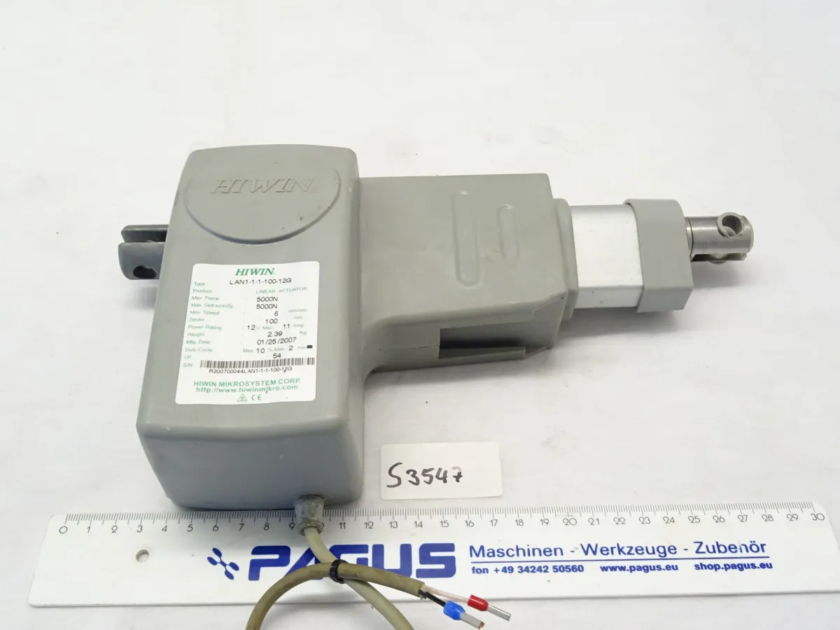 Elektrozylinder 12 V, 100 mm Hub