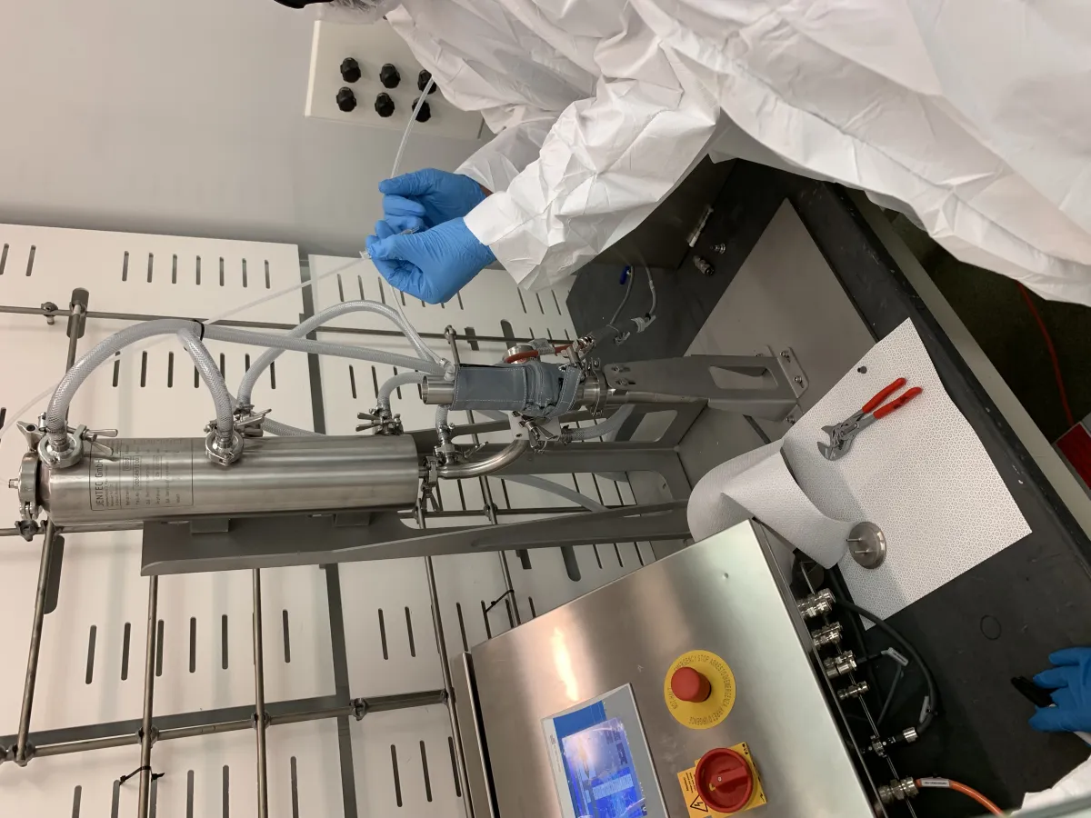 Viscotec Syringe filling system Abfüllsystem für Spritzen