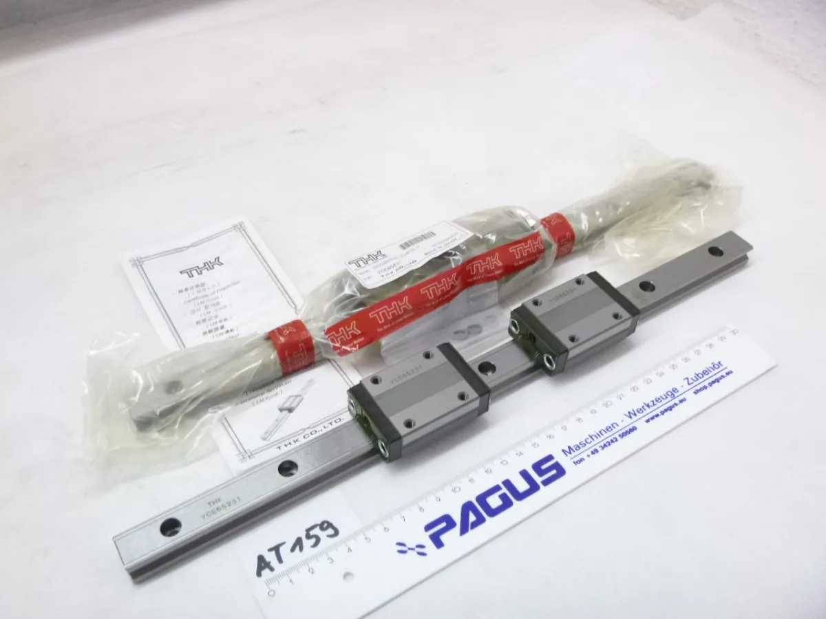 LinearfÃ¼hrungsschienen 410 mm, mit 2 Wagen, 2 StÃ
