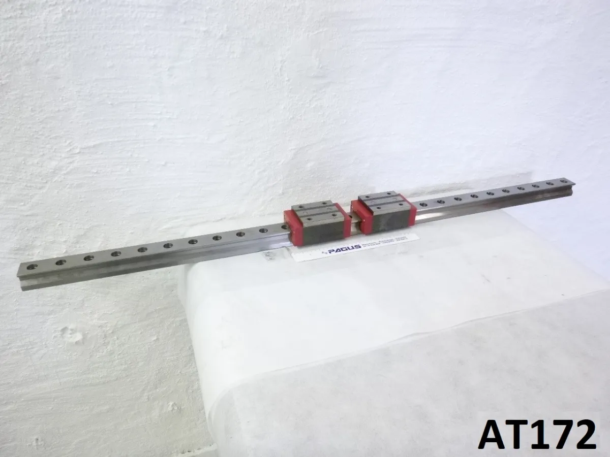 LinearfÃ¼hrungswagen, 2 StÃ¼ck mit Schiene 1415 mm