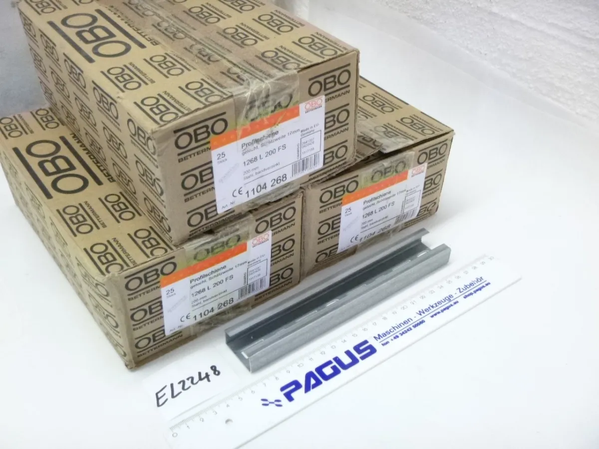 Profilschiene, gelocht, 1268 L 200 FS, 60 Stück